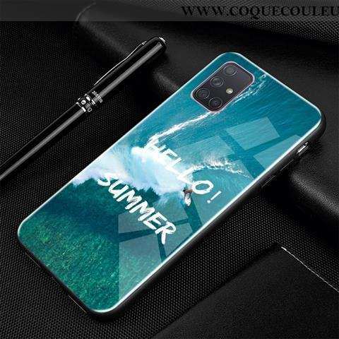 Étui Samsung Galaxy A71 Protection Téléphone Portable Tendance, Coque Samsung Galaxy A71 Verre Étoil