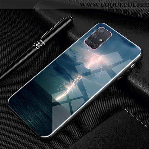 Étui Samsung Galaxy A71 Protection Téléphone Portable Tendance, Coque Samsung Galaxy A71 Verre Étoil