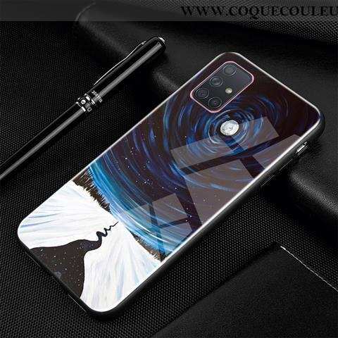 Étui Samsung Galaxy A71 Protection Téléphone Portable Tendance, Coque Samsung Galaxy A71 Verre Étoil