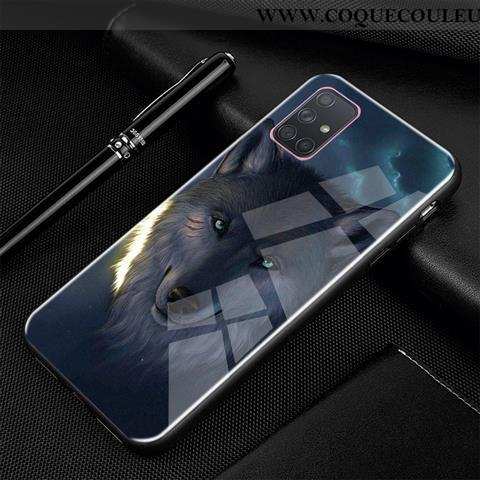 Étui Samsung Galaxy A71 Protection Téléphone Portable Tendance, Coque Samsung Galaxy A71 Verre Étoil