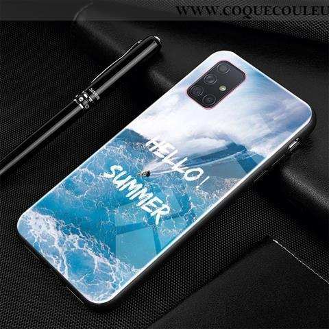 Étui Samsung Galaxy A71 Protection Téléphone Portable Tendance, Coque Samsung Galaxy A71 Verre Étoil