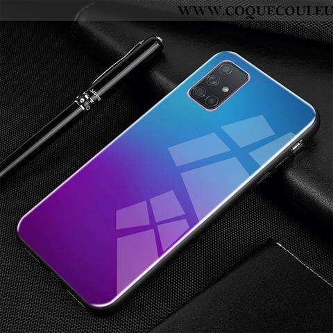 Étui Samsung Galaxy A71 Protection Téléphone Portable Tendance, Coque Samsung Galaxy A71 Verre Étoil