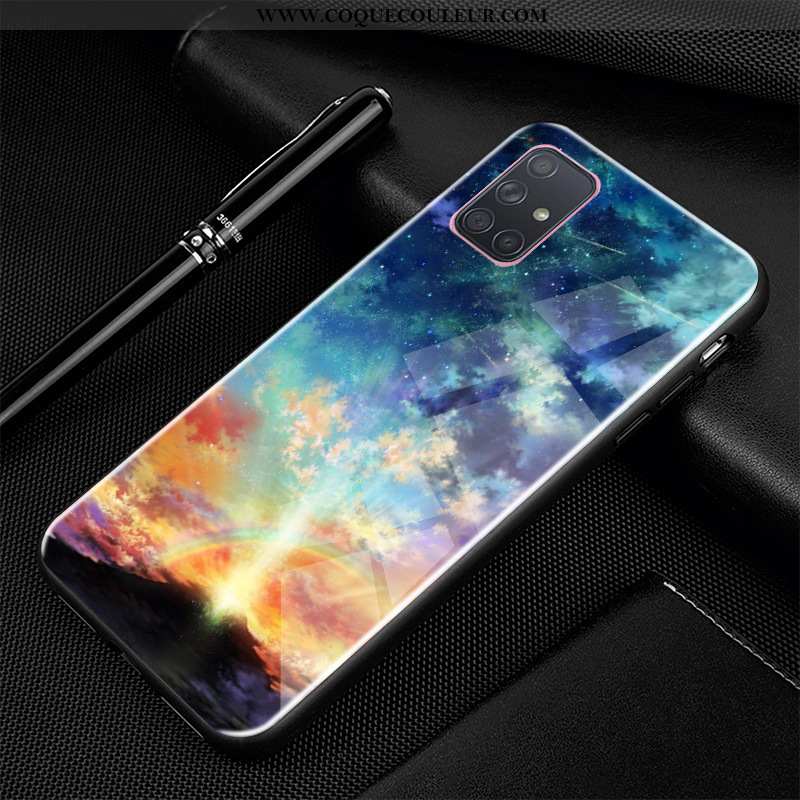 Housse Samsung Galaxy A71 Fluide Doux Étoile Personnalisé, Étui Samsung Galaxy A71 Silicone Tendance