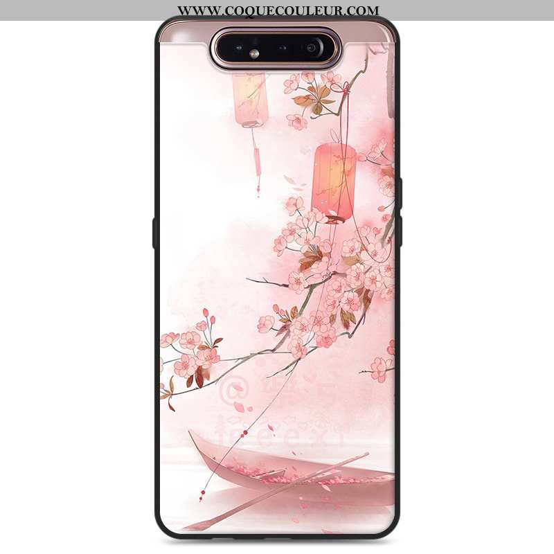 Étui Samsung Galaxy A80 Vintage Téléphone Portable Simple, Coque Samsung Galaxy A80 Fluide Doux Prot