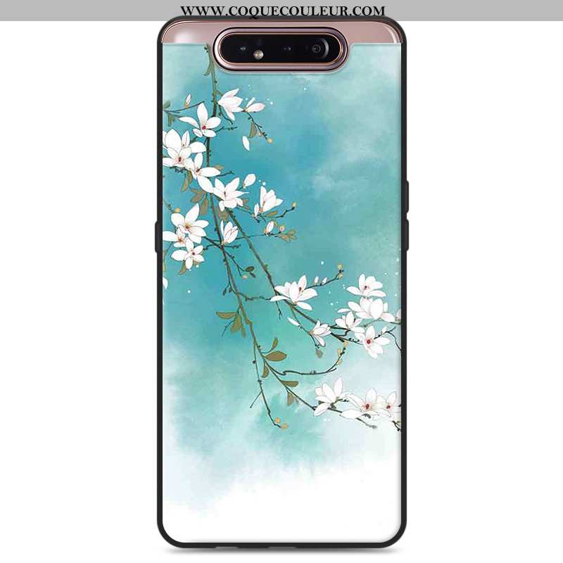 Étui Samsung Galaxy A80 Vintage Téléphone Portable Simple, Coque Samsung Galaxy A80 Fluide Doux Prot