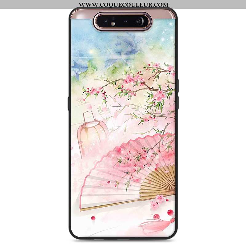 Étui Samsung Galaxy A80 Vintage Téléphone Portable Simple, Coque Samsung Galaxy A80 Fluide Doux Prot