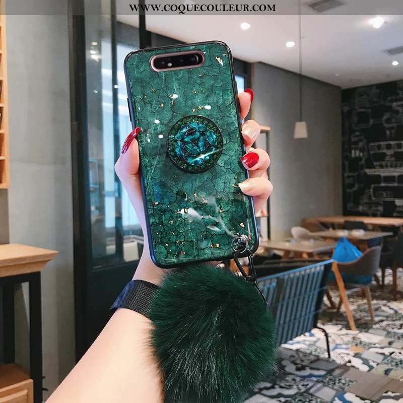 Coque Samsung Galaxy A80 Tendance Légères Étoile, Housse Samsung Galaxy A80 Légère Étui Verte