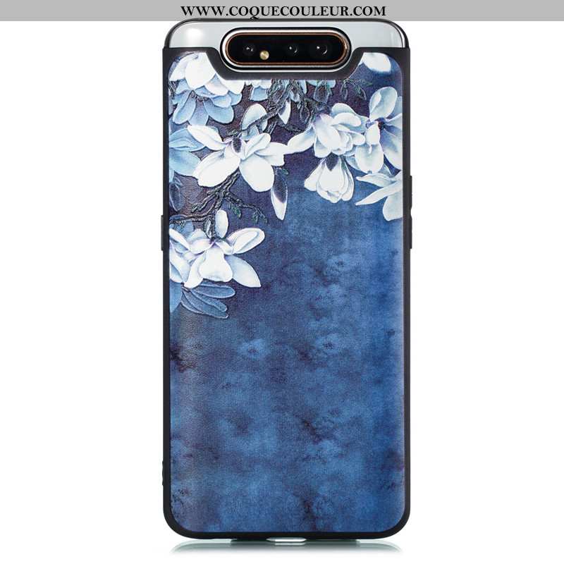 Étui Samsung Galaxy A80 Dessin Animé Coque Étoile, Samsung Galaxy A80 Tendance Bleu