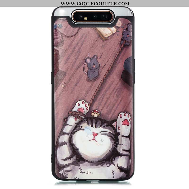 Étui Samsung Galaxy A80 Dessin Animé Coque Étoile, Samsung Galaxy A80 Tendance Bleu