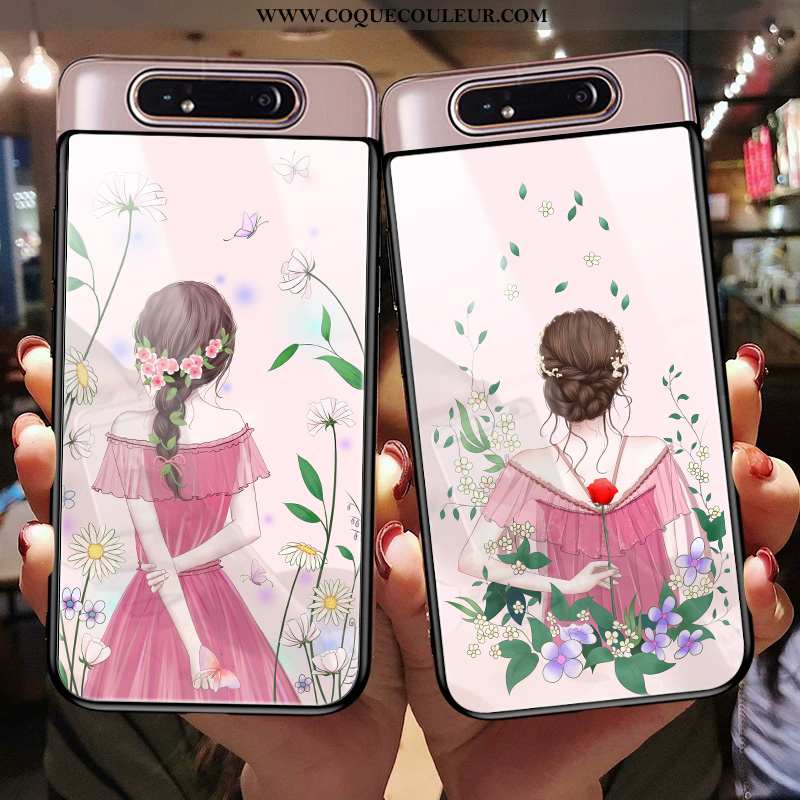 Housse Samsung Galaxy A80 Mode Dessin Animé Coque, Étui Samsung Galaxy A80 Protection Tout Compris R