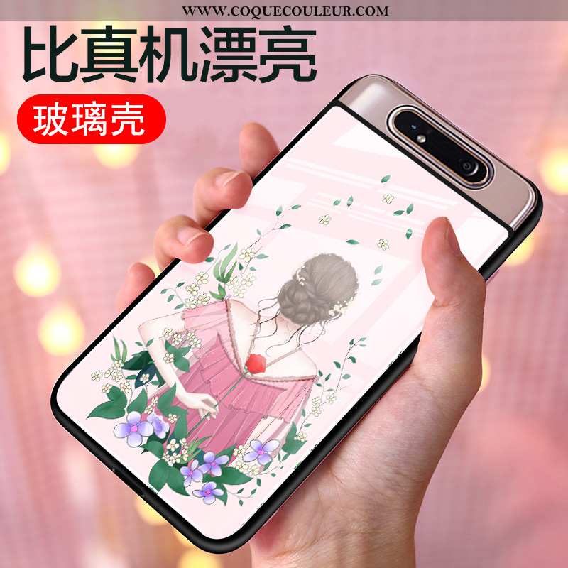 Housse Samsung Galaxy A80 Mode Dessin Animé Coque, Étui Samsung Galaxy A80 Protection Tout Compris R