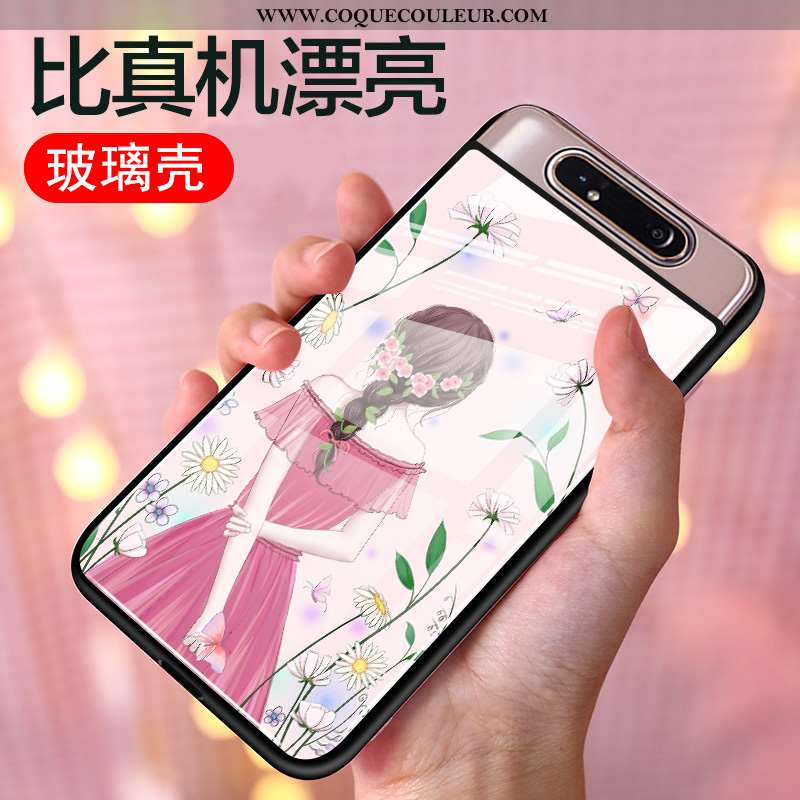 Housse Samsung Galaxy A80 Mode Dessin Animé Coque, Étui Samsung Galaxy A80 Protection Tout Compris R