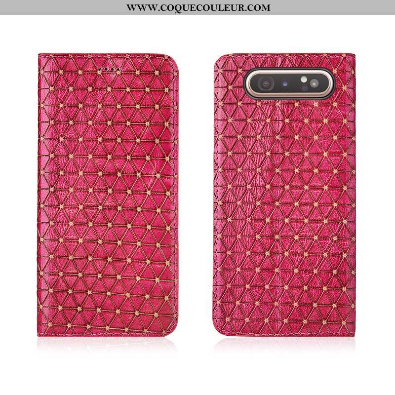 Coque Samsung Galaxy A80 Silicone Nouveau Cuir, Housse Samsung Galaxy A80 Protection Tout Compris Ro