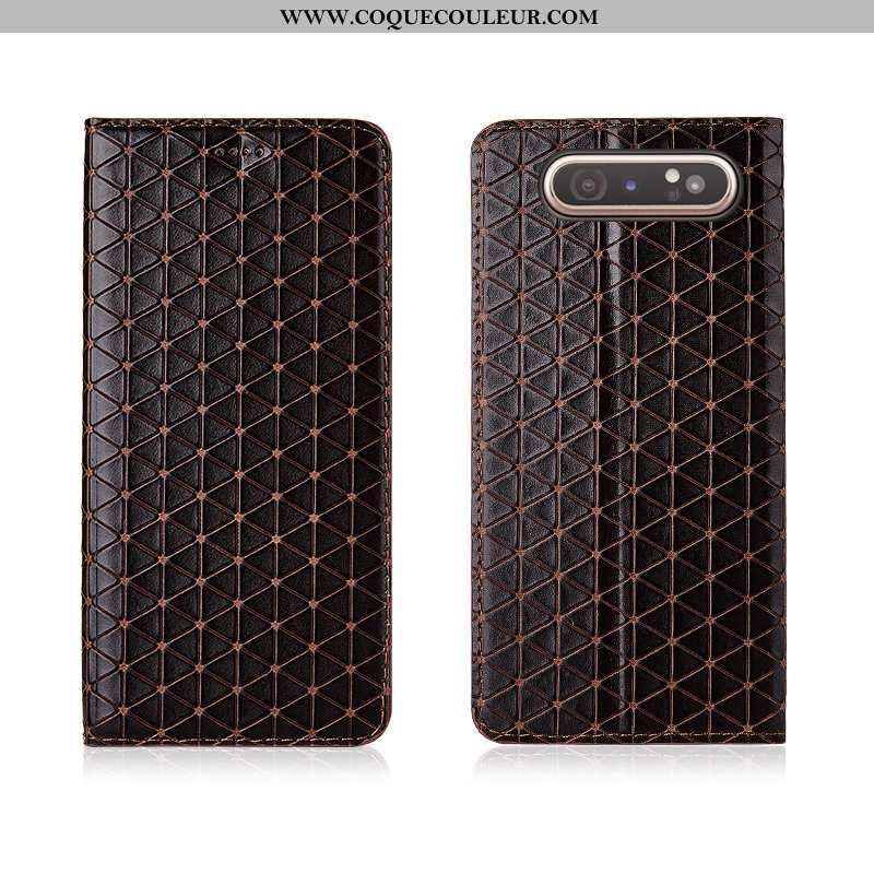 Coque Samsung Galaxy A80 Silicone Nouveau Cuir, Housse Samsung Galaxy A80 Protection Tout Compris Ro