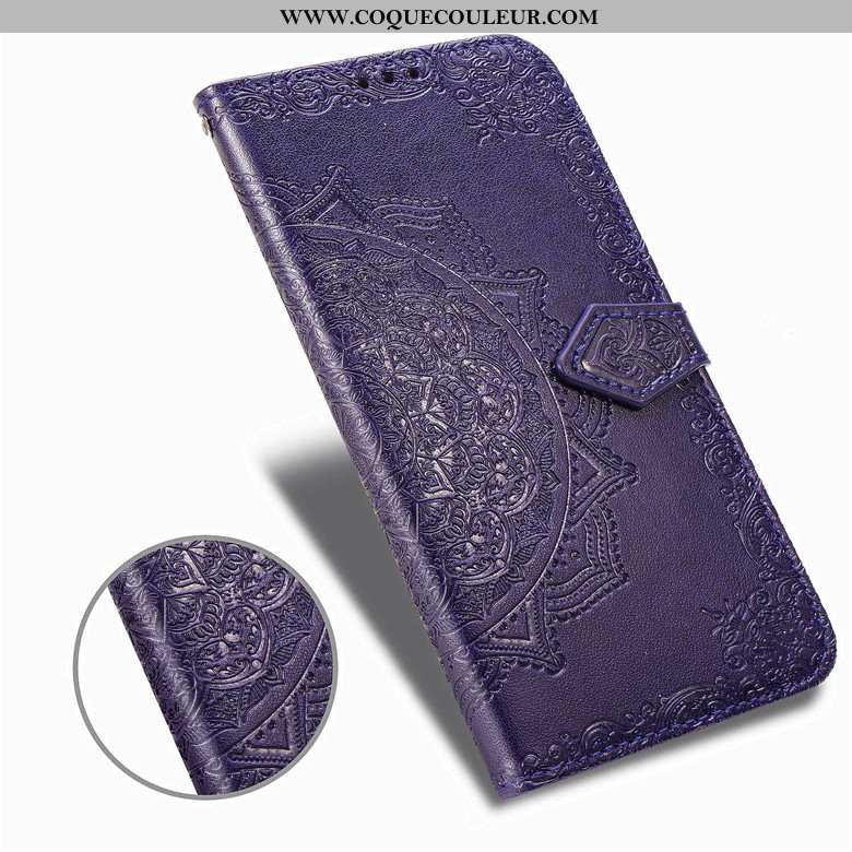 Housse Samsung Galaxy A80 Protection Étoile Coque, Étui Samsung Galaxy A80 Cuir Incassable Violet