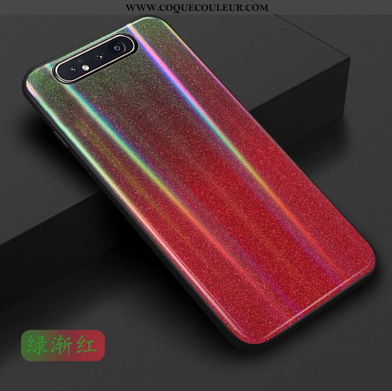 Housse Samsung Galaxy A80 Protection Étui Tendance, Samsung Galaxy A80 Verre Étoile Rouge