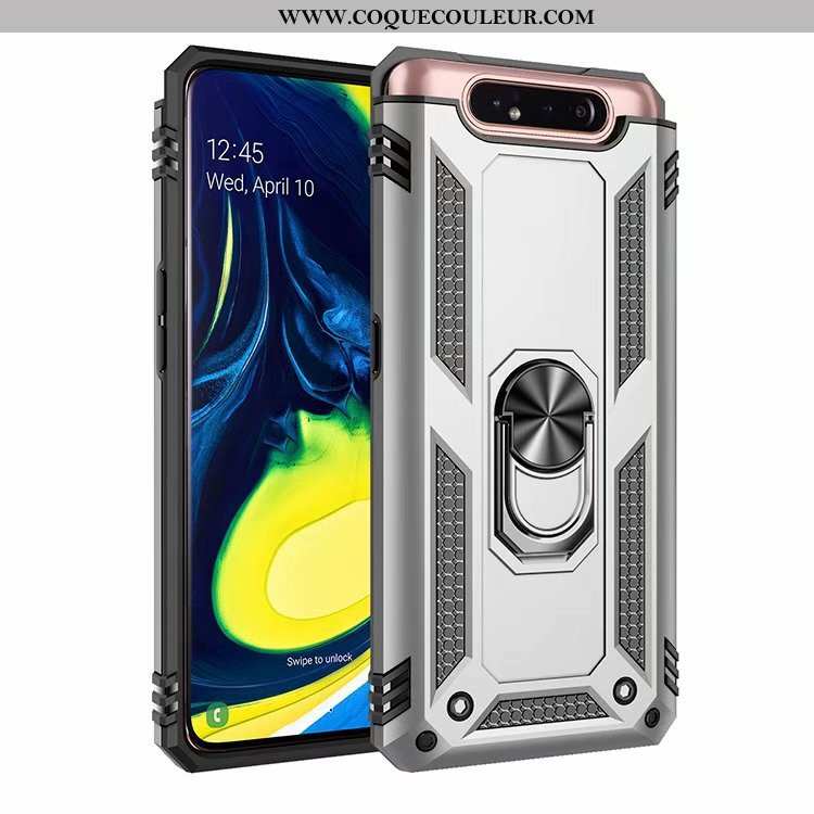 Coque Samsung Galaxy A80 Silicone Gris Coque, Housse Samsung Galaxy A80 Étoile Difficile