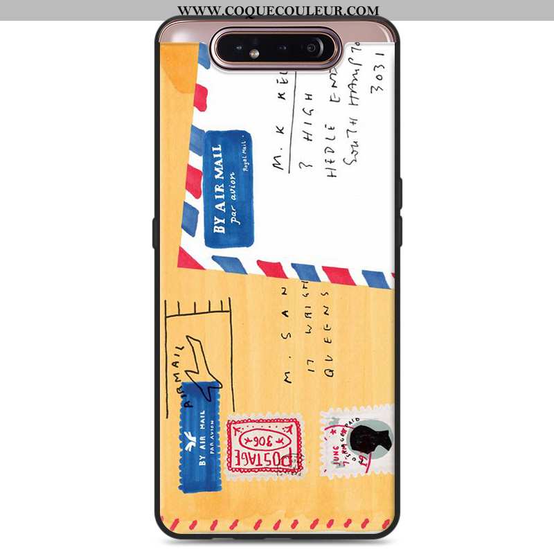 Coque Samsung Galaxy A80 Fluide Doux Protection Charmant, Housse Samsung Galaxy A80 En Silicone Étoi