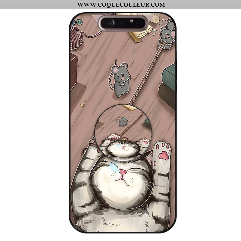 Étui Samsung Galaxy A80 Protection Dessin Animé Étoile, Coque Samsung Galaxy A80 Personnalité Rat Ma