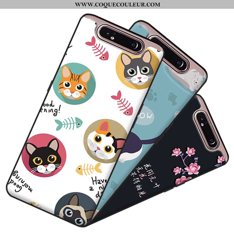 Coque Samsung Galaxy A80 Protection Charmant Silicone, Housse Samsung Galaxy A80 Dessin Animé Étui B