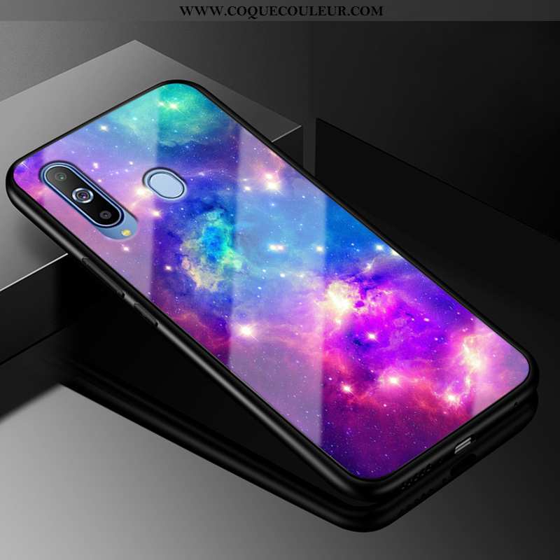 Housse Samsung Galaxy A8s Personnalité Coque Incassable, Étui Samsung Galaxy A8s Créatif Étoile Blan