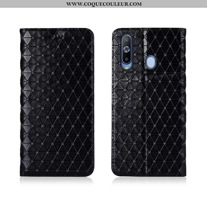 Coque Samsung Galaxy A8s Fluide Doux Incassable Étoile, Housse Samsung Galaxy A8s Silicone 2020 Noir