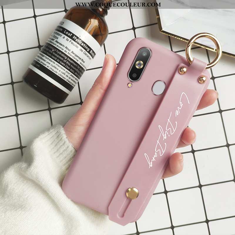 Housse Samsung Galaxy A8s Fluide Doux Incassable Légère, Étui Samsung Galaxy A8s Silicone Rose