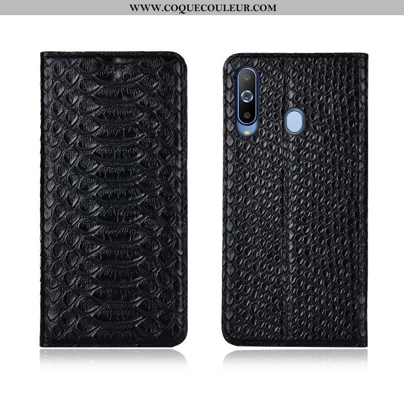 Housse Samsung Galaxy A8s Silicone Cuir Véritable Coque, Étui Samsung Galaxy A8s Protection Fluide D