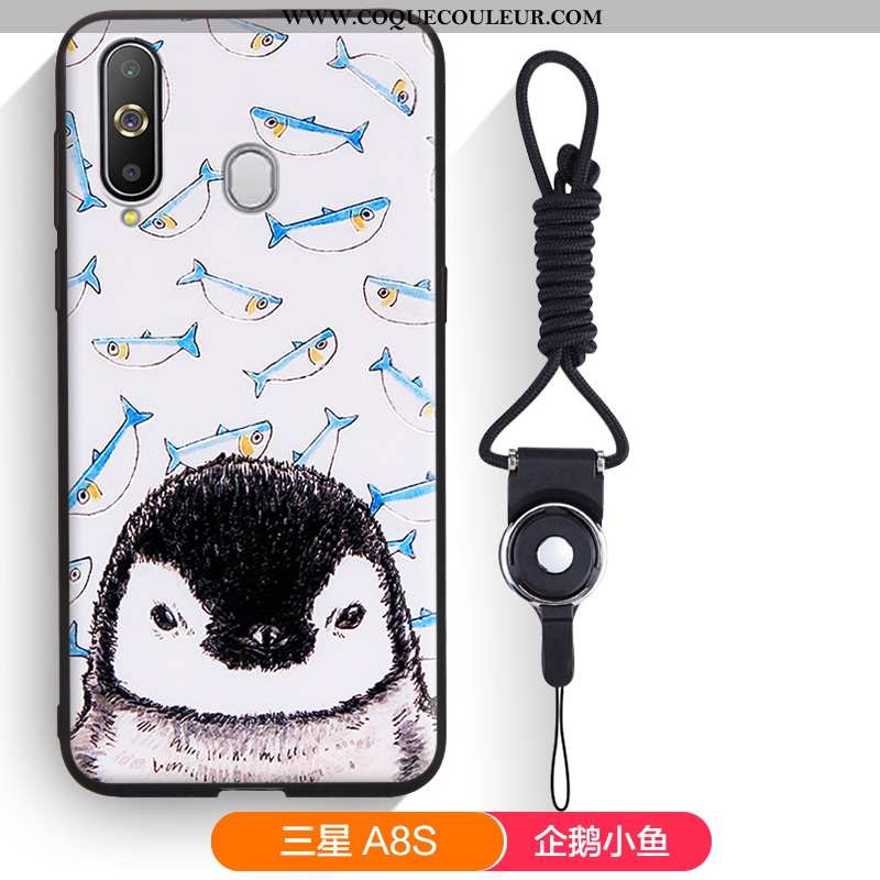 Coque Samsung Galaxy A8s Gaufrage Silicone Étui, Housse Samsung Galaxy A8s Dessin Animé Téléphone Po