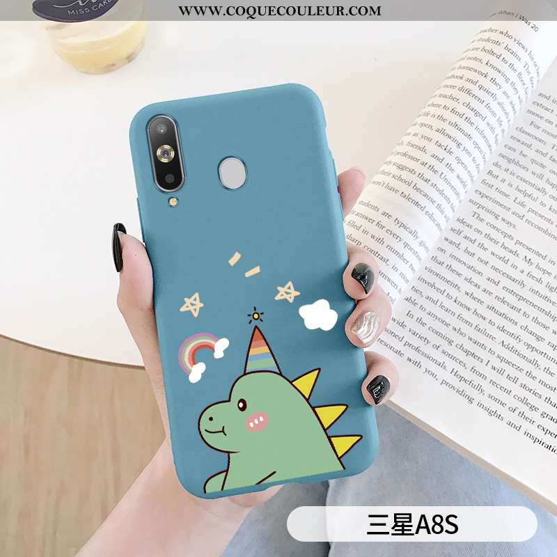 Coque Samsung Galaxy A8s Fluide Doux Arc En Ciel Dessin Animé, Housse Samsung Galaxy A8s Silicone Bl