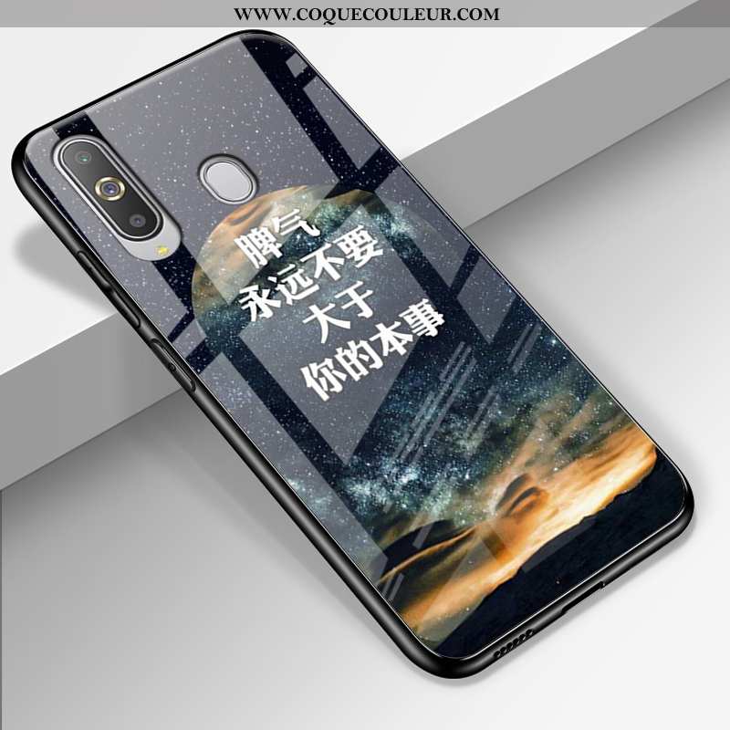 Étui Samsung Galaxy A8s Tendance Paysage Délavé En Daim, Coque Samsung Galaxy A8s Silicone Difficile