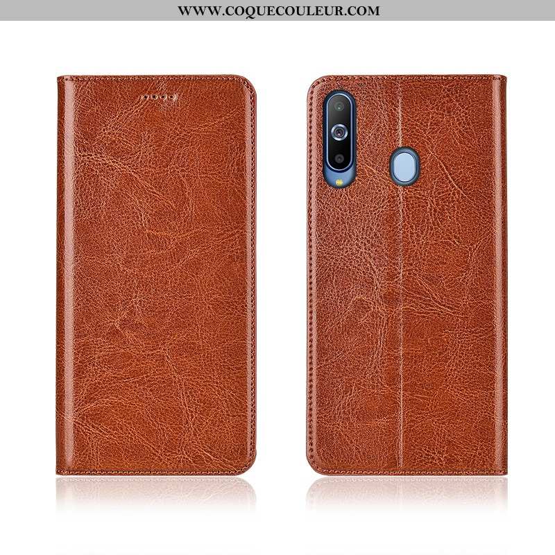 Étui Samsung Galaxy A8s Cuir Fluide Doux Incassable, Coque Samsung Galaxy A8s Modèle Fleurie Nouveau