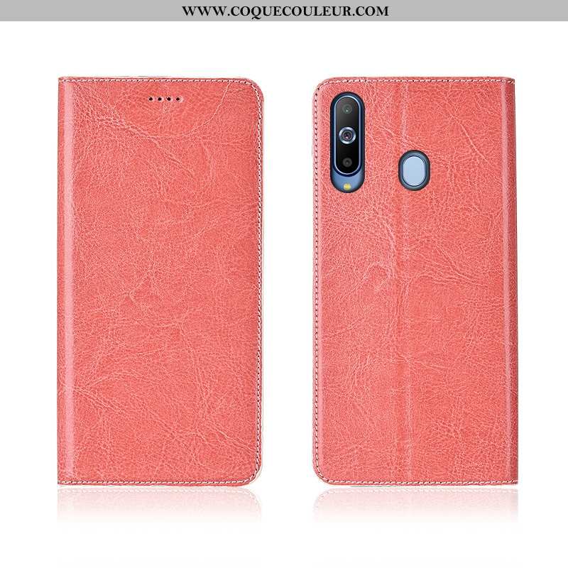 Étui Samsung Galaxy A8s Cuir Fluide Doux Incassable, Coque Samsung Galaxy A8s Modèle Fleurie Nouveau