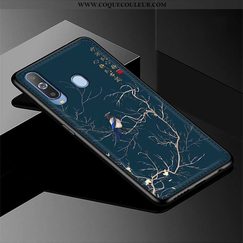 Housse Samsung Galaxy A8s Modèle Fleurie 2020 Tendance, Étui Samsung Galaxy A8s Protection Verte