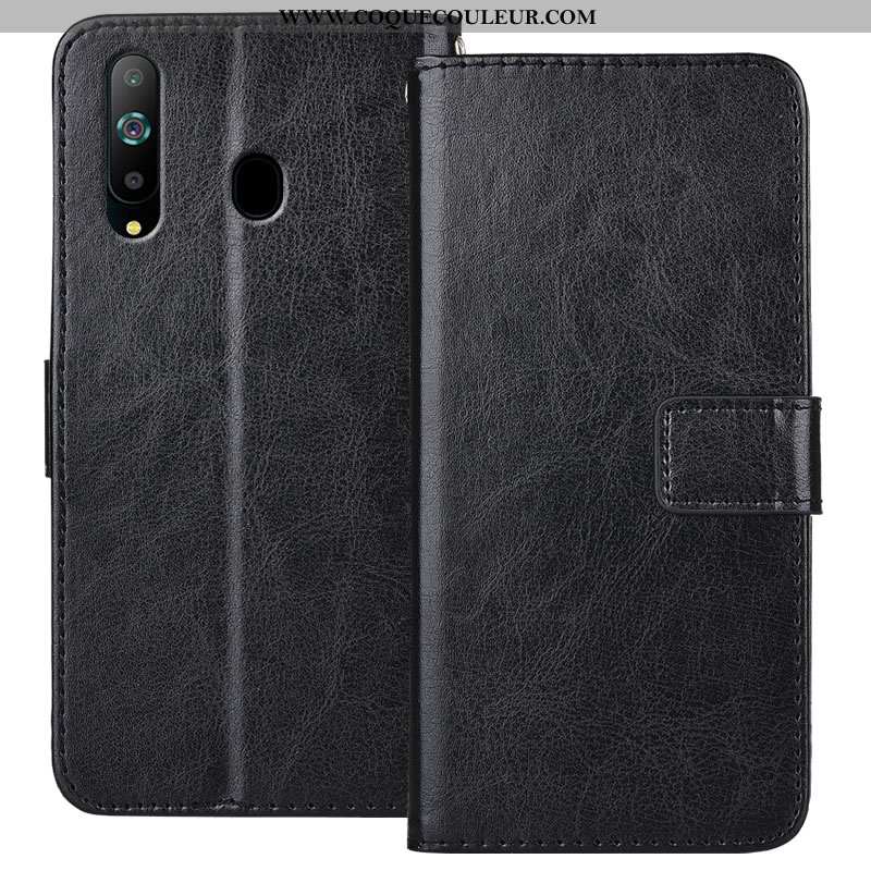 Housse Samsung Galaxy A8s Protection Bleu Marin Étui, Étui Samsung Galaxy A8s Cuir Fluide Doux Bleu 