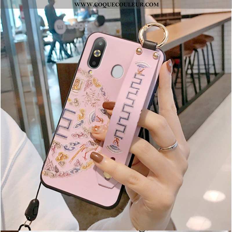 Étui Samsung Galaxy A8s Modèle Fleurie Silicone Étoile, Coque Samsung Galaxy A8s Fluide Doux Télépho