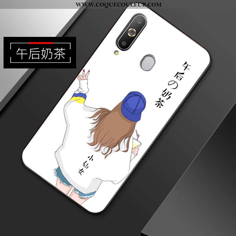 Housse Samsung Galaxy A8s Silicone Tendance Légère, Étui Samsung Galaxy A8s Délavé En Daim Créatif J