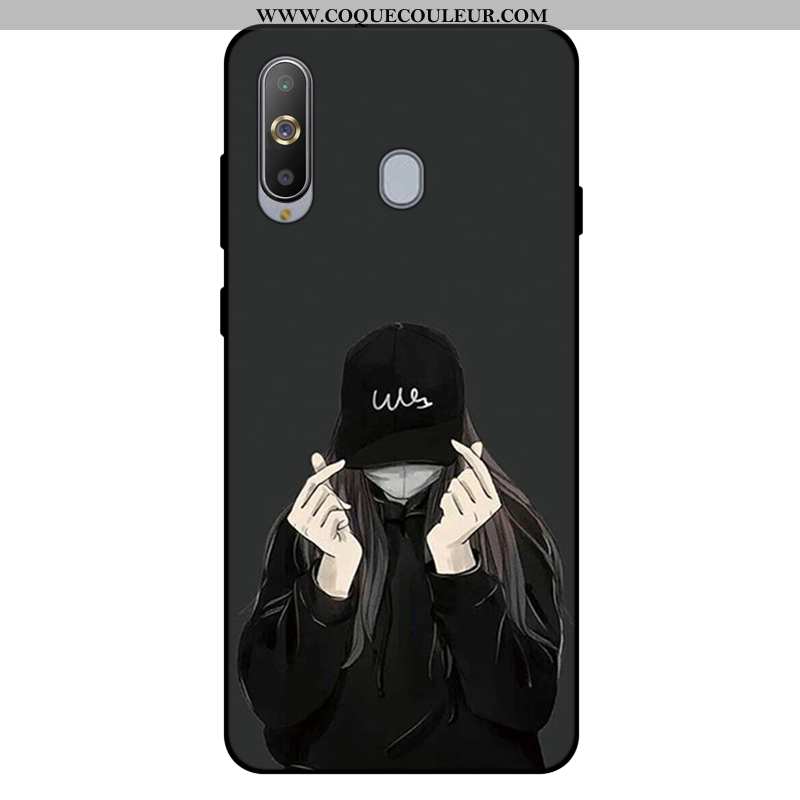 Étui Samsung Galaxy A8s Fluide Doux Rose Incassable, Coque Samsung Galaxy A8s Silicone Téléphone Por