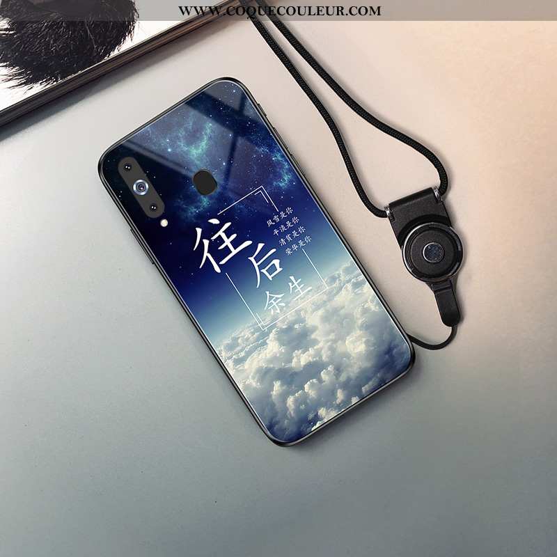 Étui Samsung Galaxy A8s Créatif Coque Ciel Étoilé, Samsung Galaxy A8s Fluide Doux Étoile Bleu Foncé