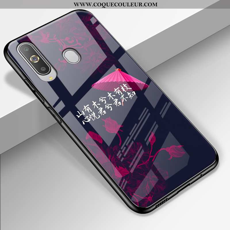 Étui Samsung Galaxy A8s Protection Ciel Étoilé Coque, Coque Samsung Galaxy A8s Verre Étoile Rose