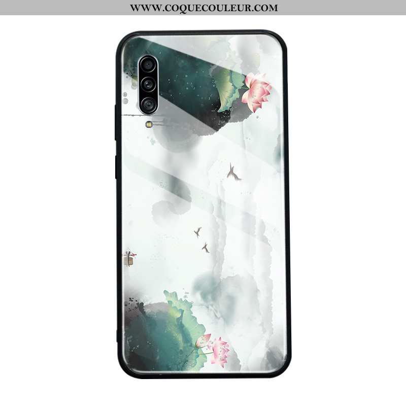 Coque Samsung Galaxy A90 5g Protection Étoile Étui, Housse Samsung Galaxy A90 5g Verre Verte