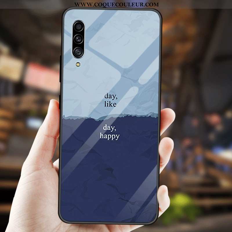 Étui Samsung Galaxy A90 5g Fluide Doux Simple Verre, Coque Samsung Galaxy A90 5g Mode Personnalisé B