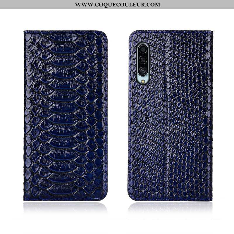 Étui Samsung Galaxy A90 5g Protection Cuir Véritable Étoile, Coque Samsung Galaxy A90 5g Délavé En D