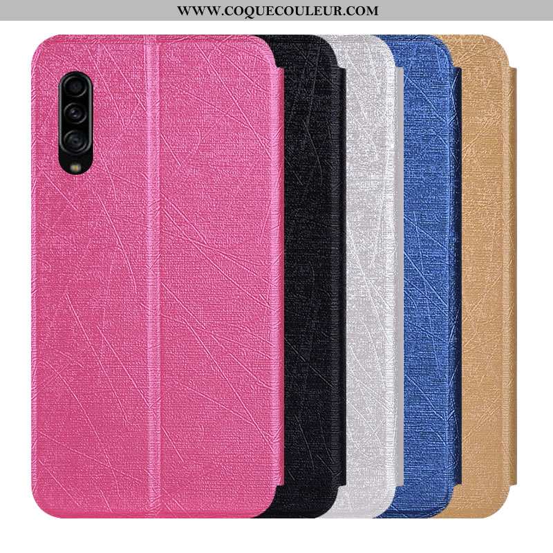 Étui Samsung Galaxy A90 5g Protection Housse Rose, Coque Samsung Galaxy A90 5g Cuir Incassable Rose