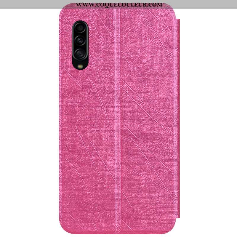 Étui Samsung Galaxy A90 5g Protection Housse Rose, Coque Samsung Galaxy A90 5g Cuir Incassable Rose