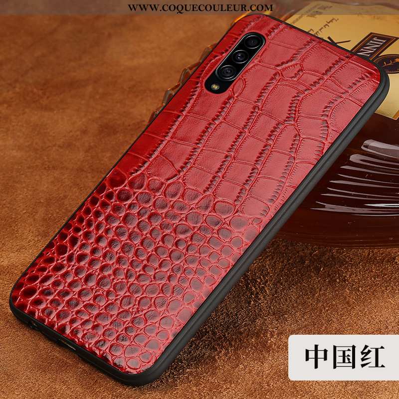 Coque Samsung Galaxy A90 5g Tendance Luxe Étui, Housse Samsung Galaxy A90 5g Cuir Crocodile Marron