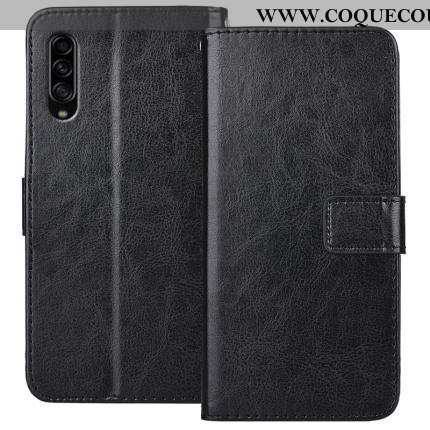 Étui Samsung Galaxy A90 5g Protection Incassable Clamshell, Coque Samsung Galaxy A90 5g Cuir Noir