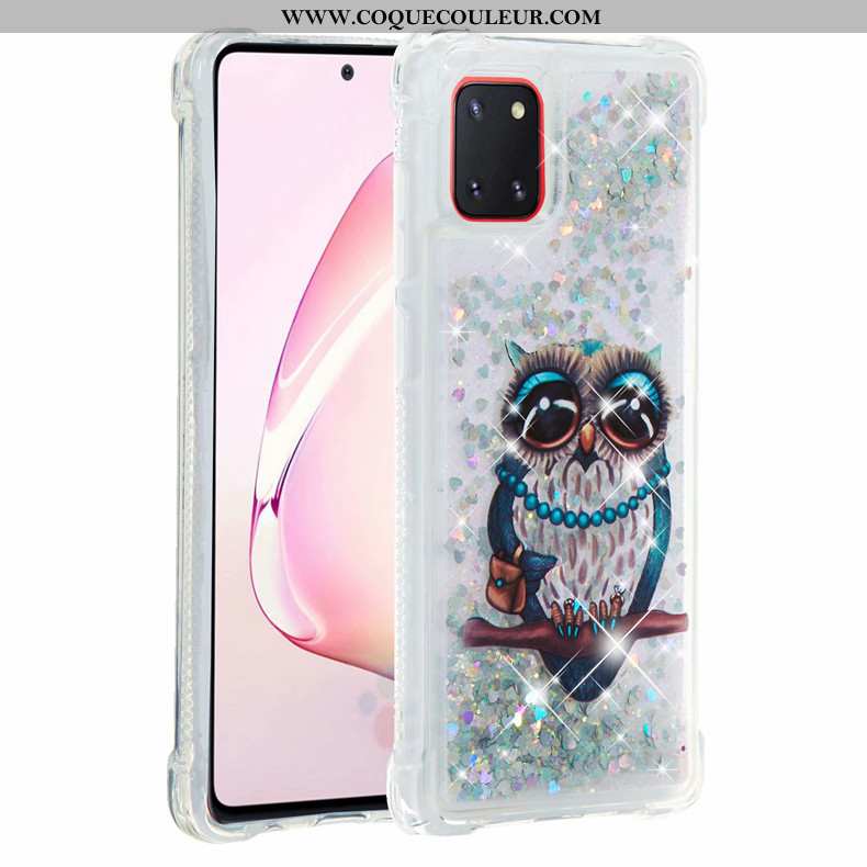 Étui Samsung Galaxy Note 10 Lite Fluide Doux Étoile Rose, Coque Samsung Galaxy Note 10 Lite Tout Com