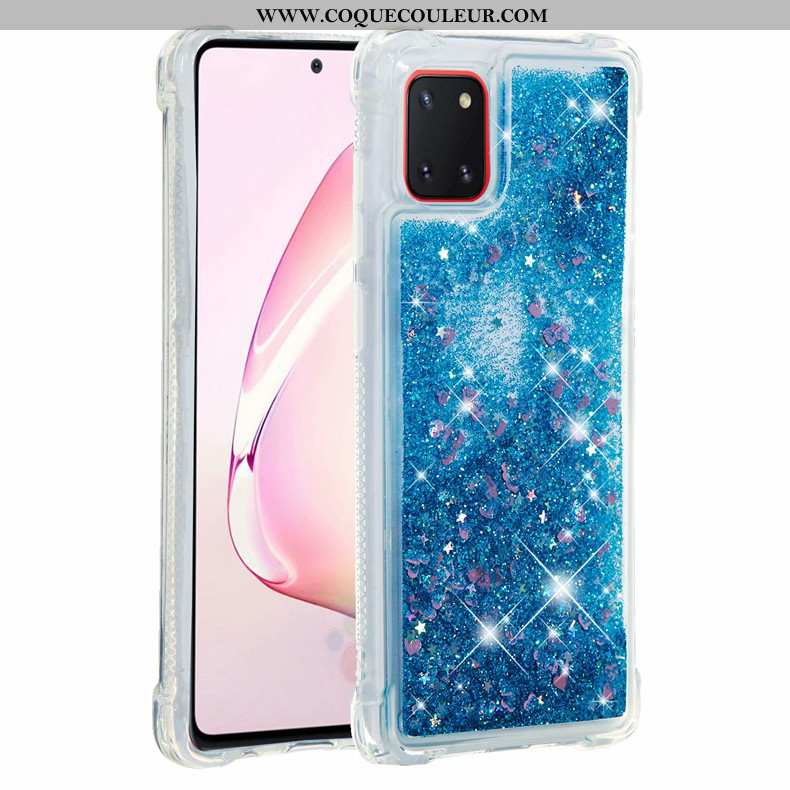 Étui Samsung Galaxy Note 10 Lite Fluide Doux Étoile Rose, Coque Samsung Galaxy Note 10 Lite Tout Com