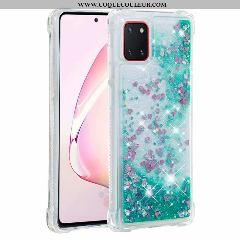 Étui Samsung Galaxy Note 10 Lite Fluide Doux Étoile Rose, Coque Samsung Galaxy Note 10 Lite Tout Com